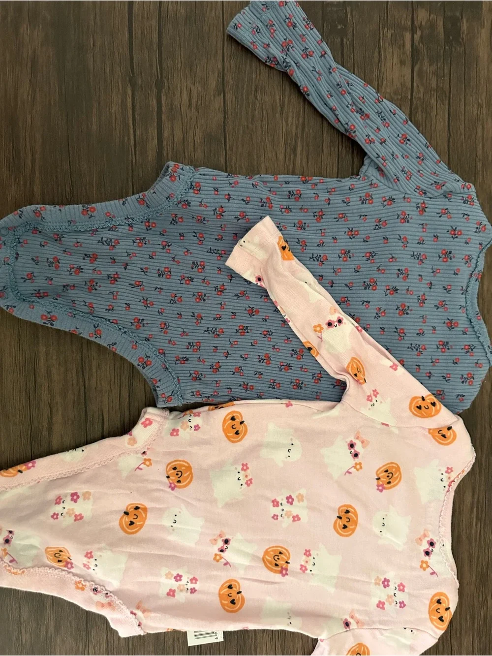 Old Navy Blue Ribbed Bodysuits